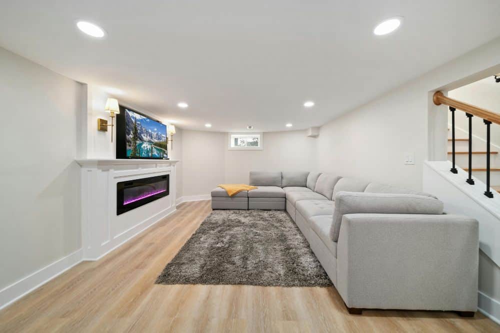 basement entertainment den, one of the most popular basement remodeling ideas