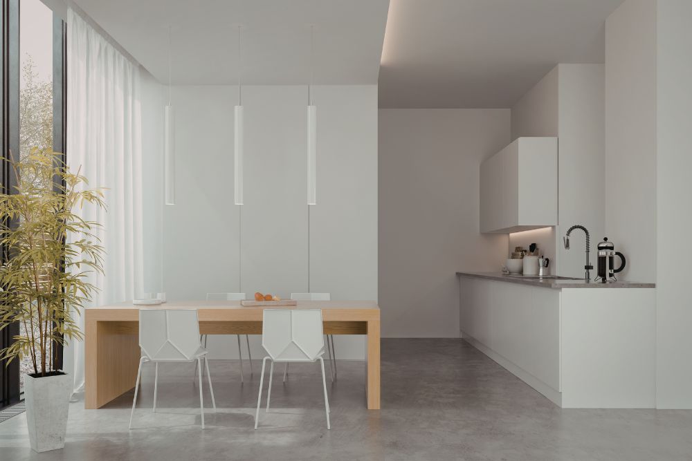 clean, minimalist kitchen