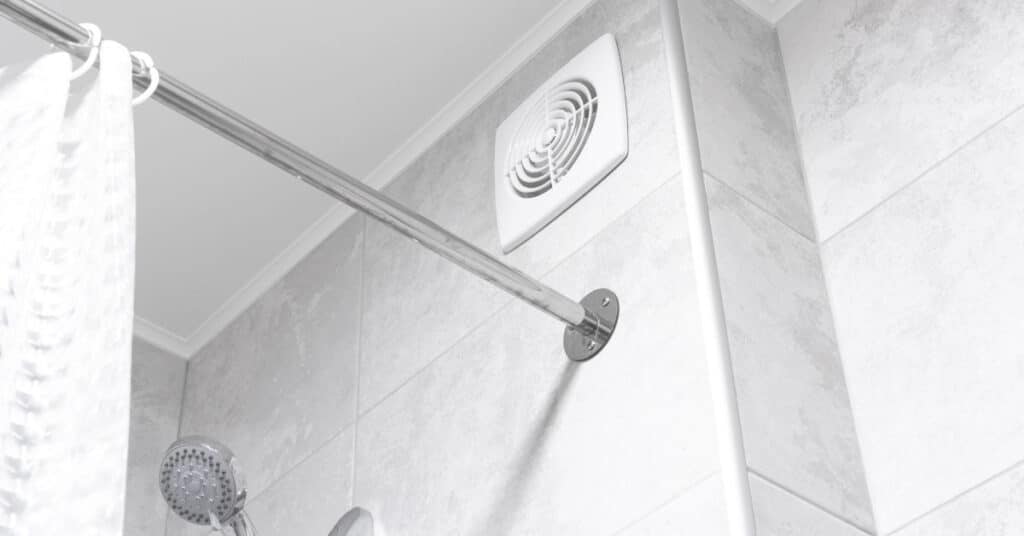 bathroom ventilation above the shower