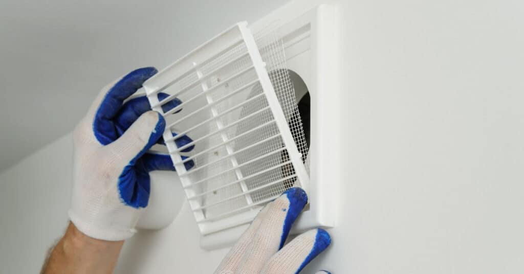 bathroom ventilation grille disassembly