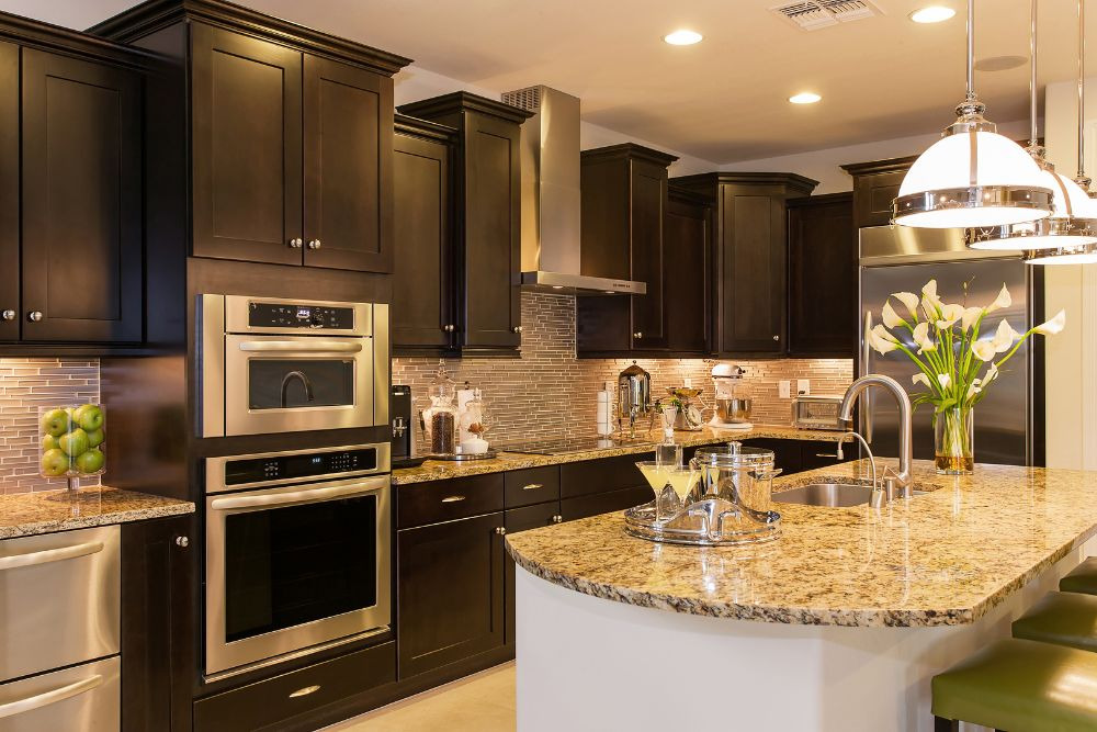 full kitchen overhaul with luxury fittings and high-end appliances