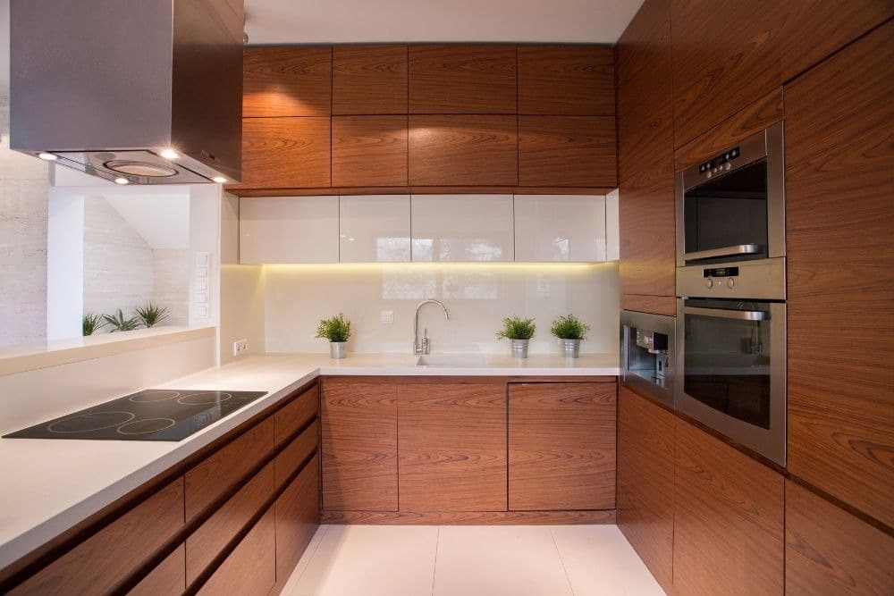 remodeled u-shaped kitchen