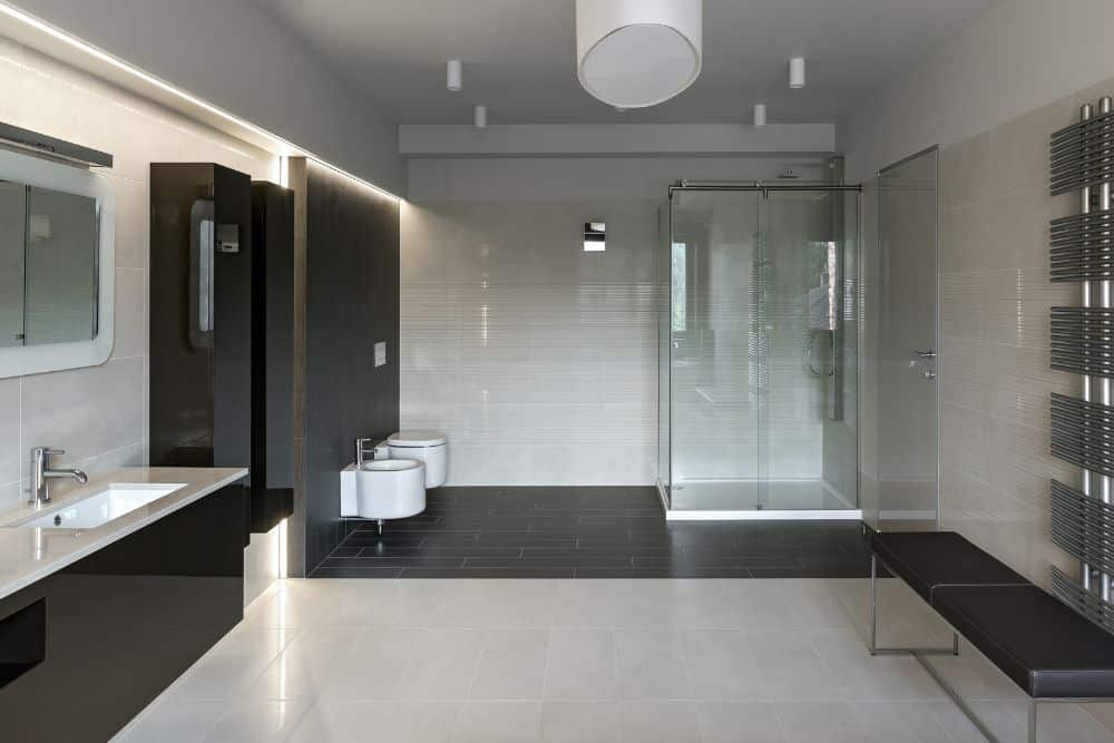 low-maintenance bathroom finishes